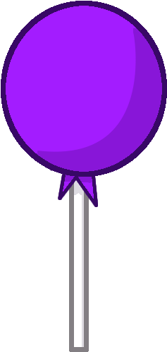 Purple Clipart Lollipop - Battle For Dream Island Lollipop (253x524), Png Download