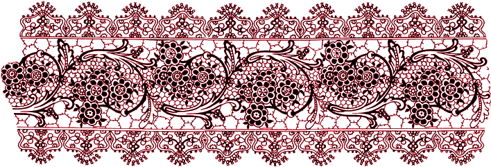 Red Lace A - Lace Wedding Invitations (727x254), Png Download