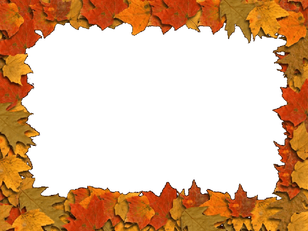 Autumn Leaves Border (1024x768), Png Download