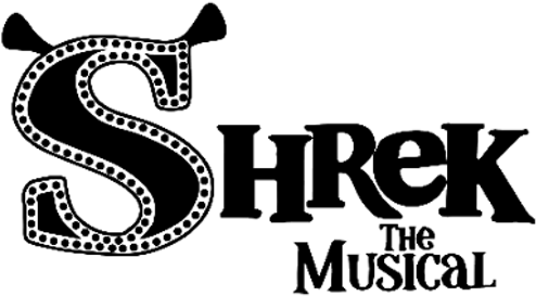 Shrek The Musical At Shrek The Musical - Shrek The Musical Logo Black And White (528x700), Png Download