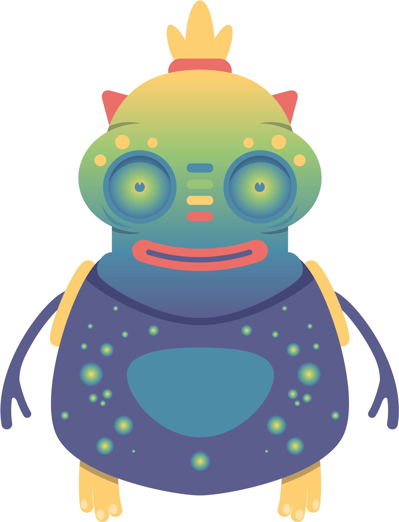 Cute Monster Pack - Cute Monster On Behance (2500x2500), Png Download