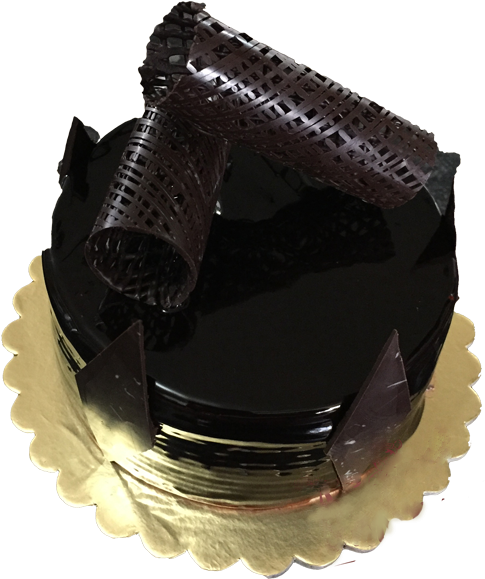 Chocolate Garnish Cake - Chocolate Cake (500x600), Png Download
