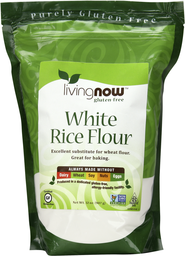 White Rice Flour - Now Foods White Rice Flour - 32 Oz (620x850), Png Download
