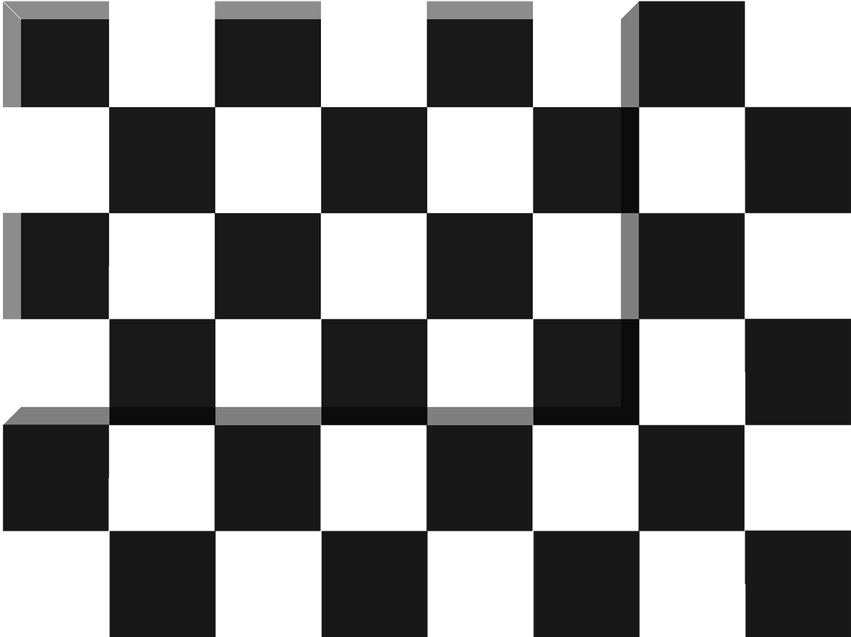 Flag, Chess, Pattern, Race, Finish - Green And Yellow Check (481x340), Png Download