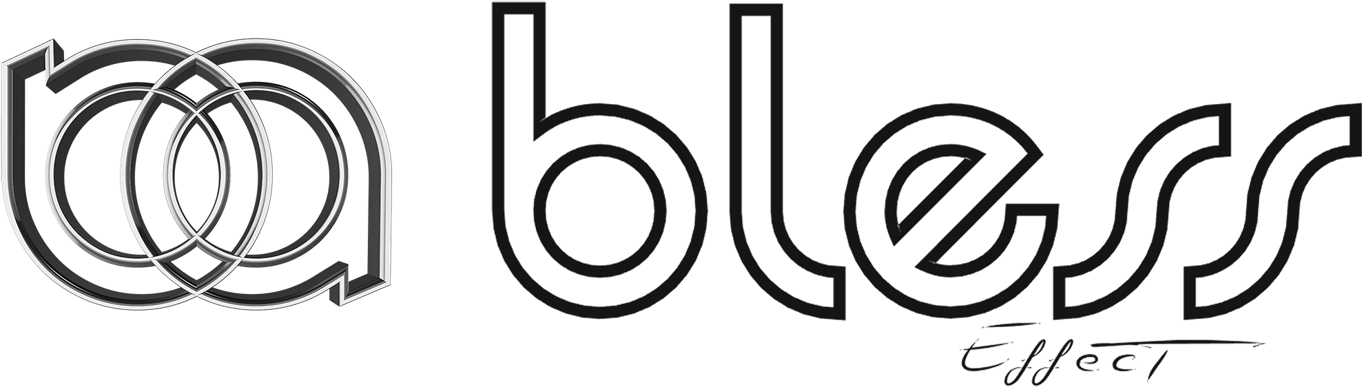 Bless Effect - Line Art (2000x635), Png Download