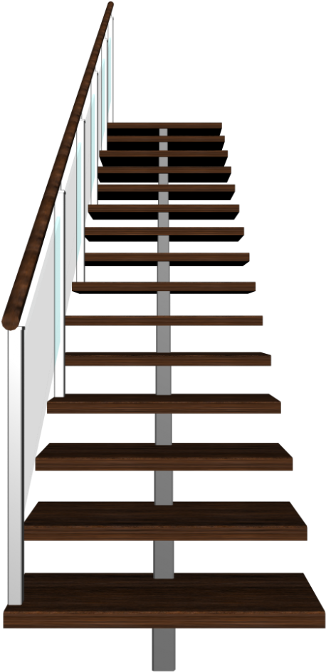 Stairs Left Handrail Stairs Left Handrail - Stairs (1000x1000), Png Download