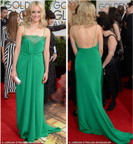 Taylor Schilling 71st Annual Golden Globe Awards 2014 - Dress (460x693), Png Download