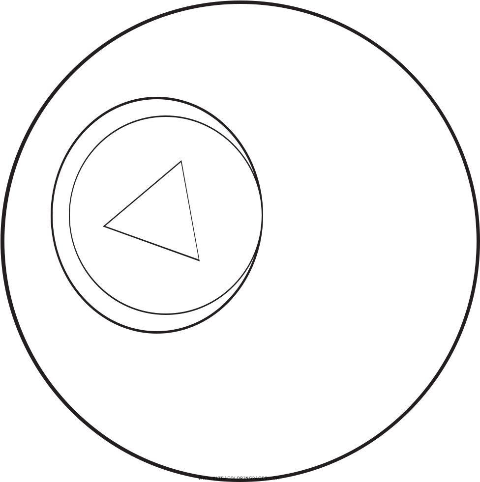 Magic 8 Ball Coloring Page - Bra Miljöval (1000x1000), Png Download