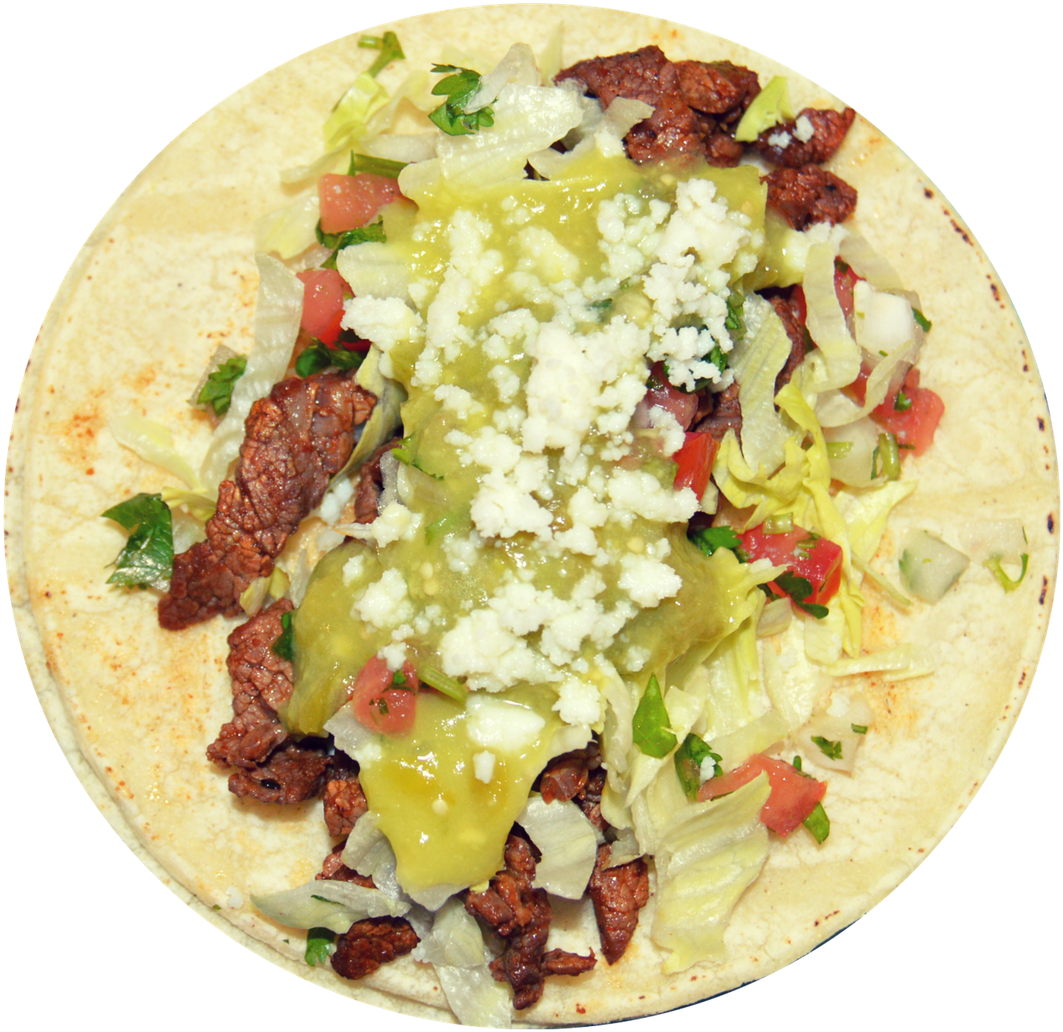 Delicious Flavorful Tacos Made With Our Special Green - Corn Tortilla (1920x1080), Png Download