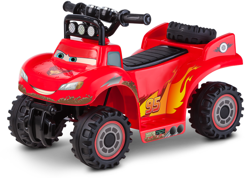 Cars Baja Mcqueen Toddler Quad - Disney Cars 2 Rs 500 Ride On Quad 6v (900x600), Png Download
