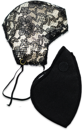 Lace Carbon Filter Face Mask - Mask (480x480), Png Download