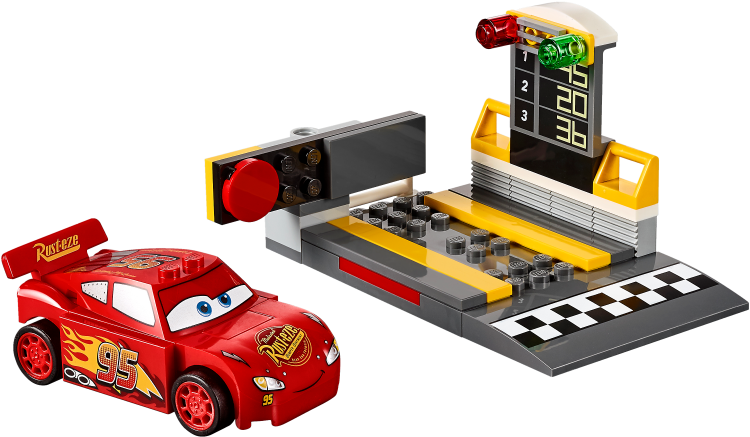 Lightning Mcqueen Speed Launcher - Lightning Mcqueen Lego Juniors (800x600), Png Download