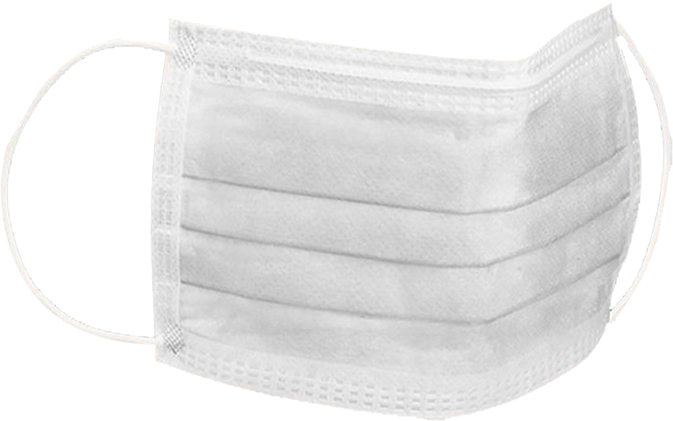3 Ply Pleated Surgical Mask With Earloops - Uline Surgical Mask - Carton Of 50 - S-10478 (1000x1000), Png Download