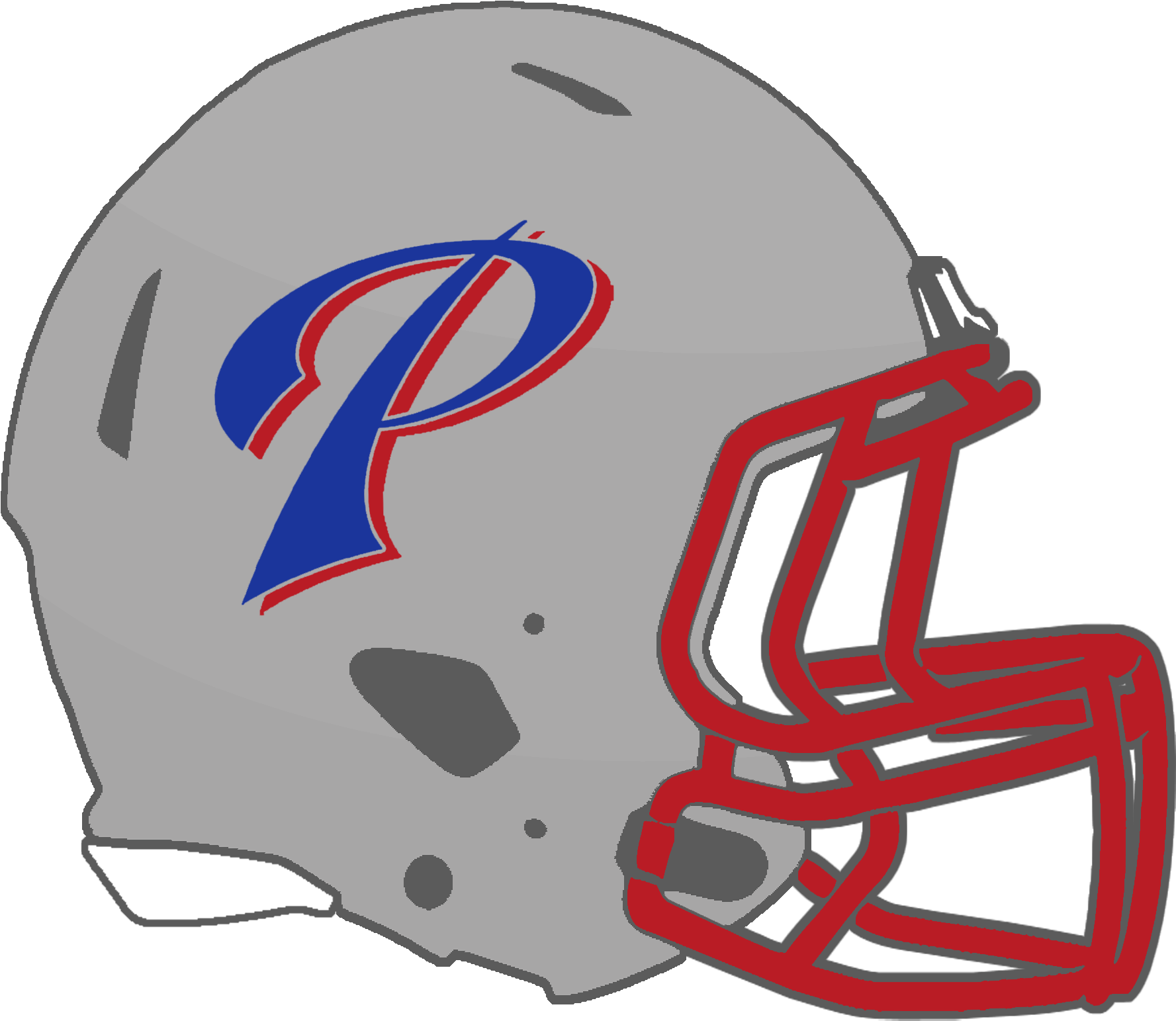 Pascagoula Panthers - Mississippi State Football Helmet (1800x1565), Png Download
