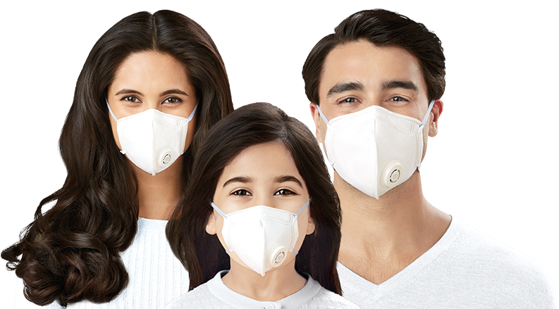 Img - Dettol Siti Shield Protect Plus N95 Anti Pollution (1191x489), Png Download