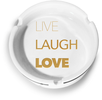 Tray- Live Laugh Love - Circle (800x1035), Png Download