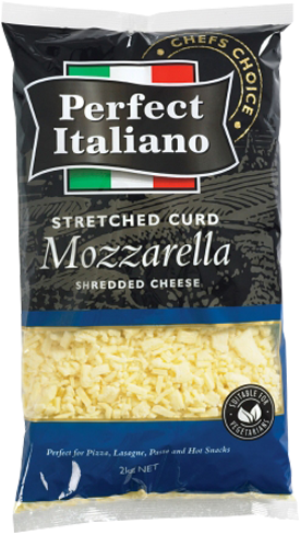 Perfect Italiano Mozzarella Shredded 2 Kg (444x500), Png Download