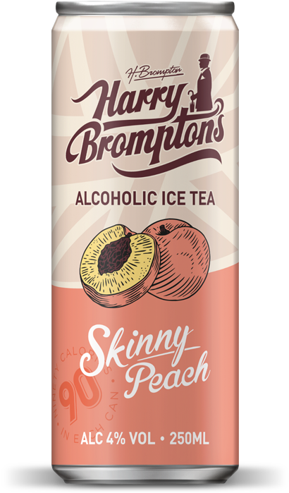 Harry Brompton's Alcoholic Ice Tea Skinny Peach 250ml - Tea (796x774), Png Download