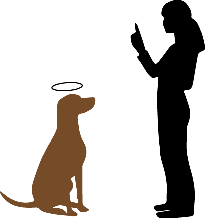 Someone That Has A Dog That Is Sit - Dog Training Clip Art (418x443), Png Download