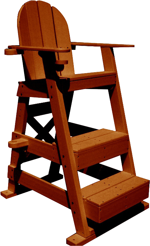510 Lifeguard Chair Cedar Isolated - Tailwind Furniture Recycled Plastic Lifeguard Chair (1680x1120), Png Download