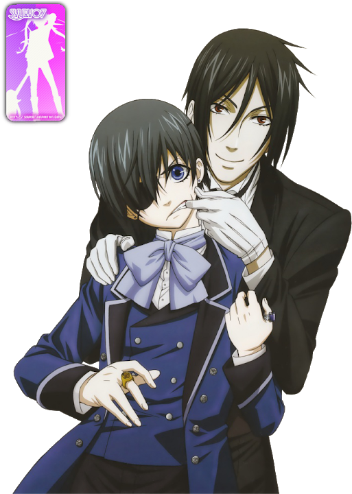 Photo - Sebastian And Ciel Render (530x725), Png Download