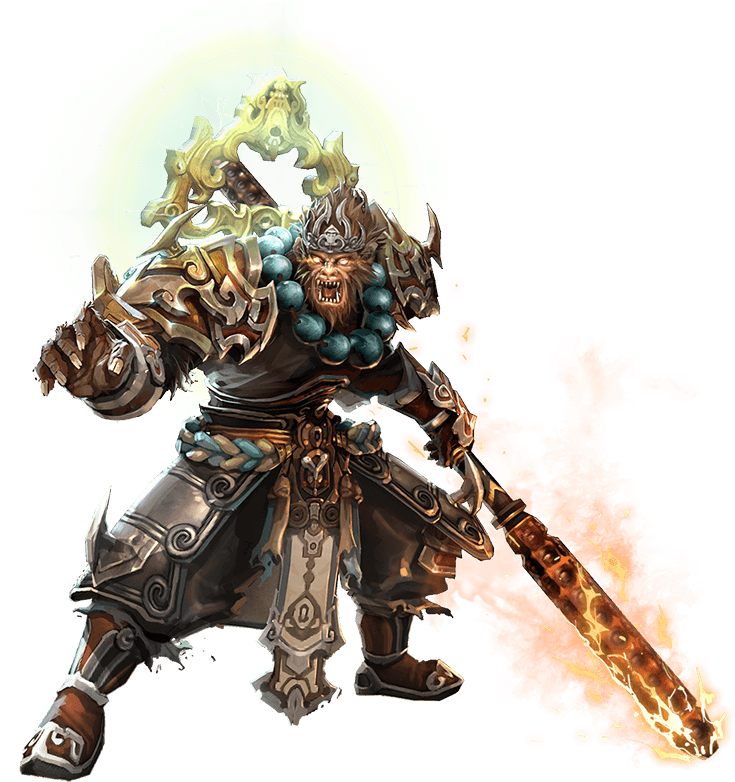 سون ووكونغ - Heroes Evolved (800x800), Png Download