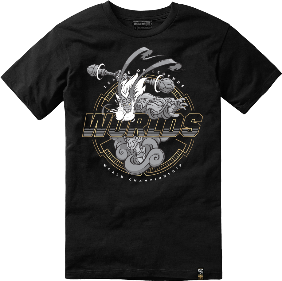 Worlds 2017 Radiant Wukong Tee - League Of Legends World Championship (1000x1000), Png Download