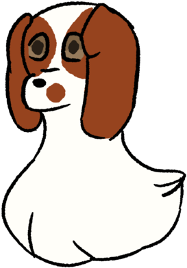 Dog Headshot - Cartoon (640x427), Png Download
