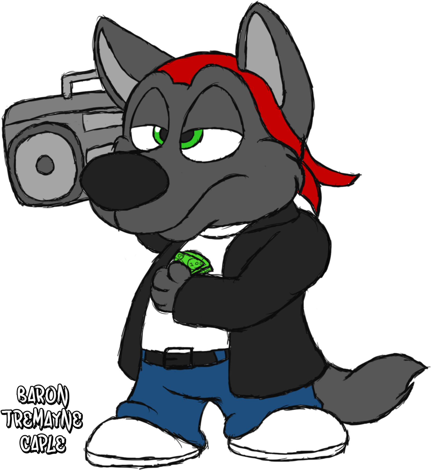 Original Gangsta - Cartoon (1750x1900), Png Download