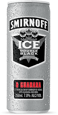 Smirnoff Double Black Guarana - Vodka Cruiser 7% 4 Pack (466x681), Png Download