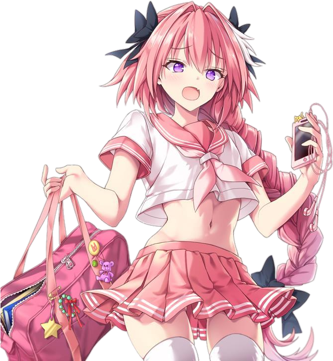 Fategrandorder Fgo Astolfo Anime Manga Videogames - Pink Haired Anime Trap (760x814), Png Download