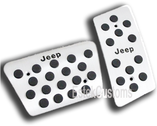 Jeep Jk 2007-2017 Aluminum Gas/brake Replacement Pedals - Gooacc Fuel Brake At Pedal Plate Cover (500x500), Png Download