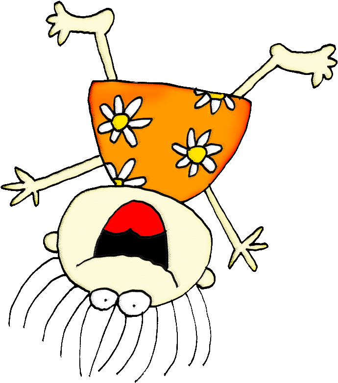 Little Upside Down Kid - Turn Upside Down Clipart (734x841), Png Download