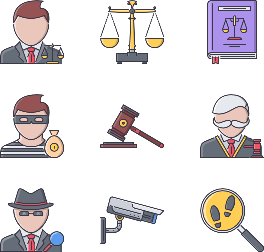 Law 25 Icons - Law (600x564), Png Download