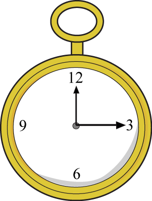 Watch Clipart Gold Watch - Pocket Watch (305x401), Png Download