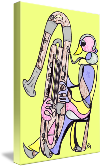 "the Contrabassoonist" By Pollux , Los Angeles, California - Contrabassoon (394x650), Png Download
