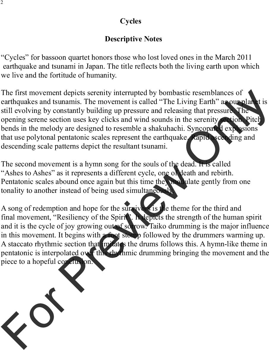 Cycles For Bassoon Quartet Thumbnail - Hamilton Lyrics My Shot Band (1056x1632), Png Download