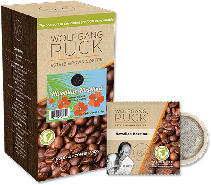 Hawaiian Hazelnut Pod - Wolfgang Puck Coffee (800x800), Png Download