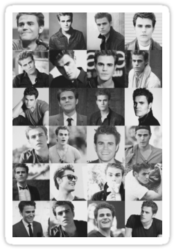 Paul Wesley Tumblr Collage - Paul Wesley (375x360), Png Download