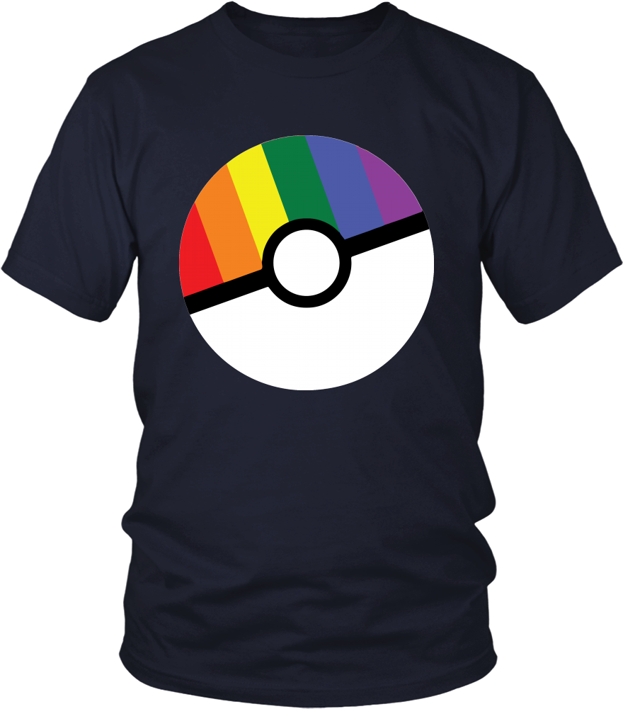 Pokemon 'prideball' Lgbt Pokeball - Larry Bernandez T Shirt (1000x1000), Png Download