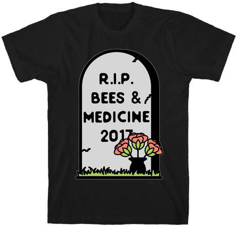 Rest In Peace Bees And Medicine Mens T-shirt - Ll Take A Potato Chip And Eat (484x484), Png Download
