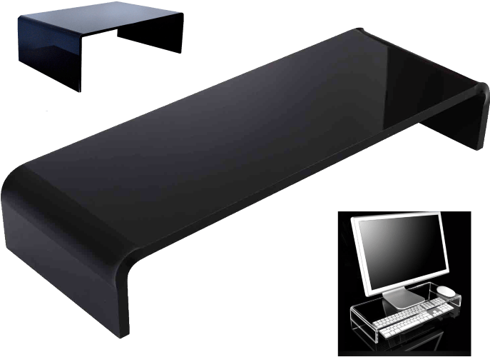 Elevated Tv Stands Decor 700×550 - Bestlife Strong Clear Acrylic Stand For Computer Monitor (700x550), Png Download