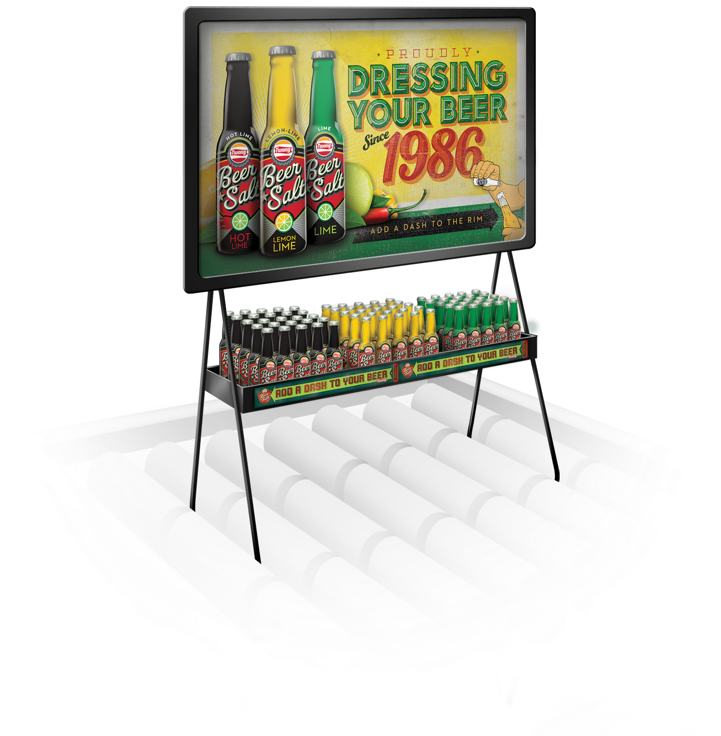 Beer Salt Bin A Fram - Billboard (1500x1669), Png Download