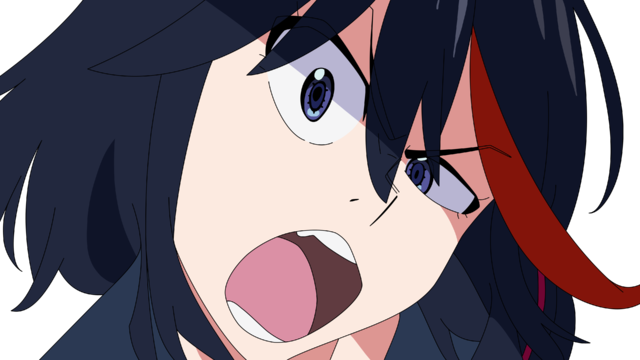 Ryuko Matoi Vector By Marvinr8313-d8tmmad - Ryuko Matoi Funny Face (640x360), Png Download