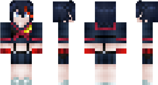 Minecraft Skin Ryukomatoi - Minecraft Skin Payday 2 (600x348), Png Download