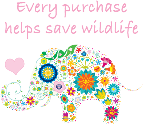 Item - Cute Elephant Floral Design Throw Blanket (500x446), Png Download