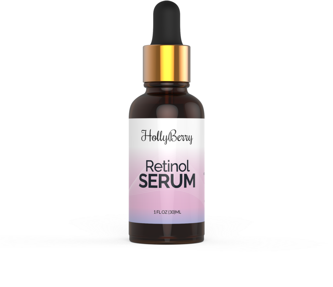 Hollyberry Cosmetics Premium Retinol Serum & Hyaluronic (530x530), Png Download