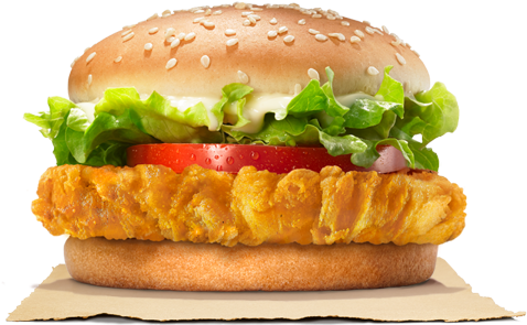 Crispy Outside, Tender Inside, Tasty Everywhere - Burger King Chicken Tender Crisp (500x540), Png Download