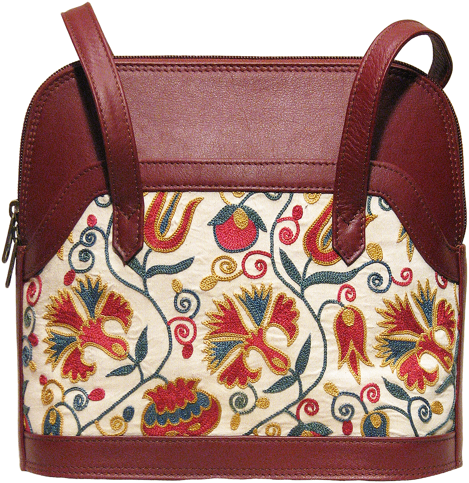 Suzani Shoulder Bag - Suzani (950x978), Png Download