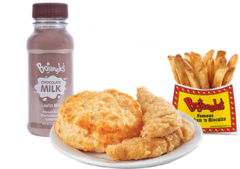 Kids 2 Piece Chicken Homestyle Tenders - French Fries (600x600), Png Download